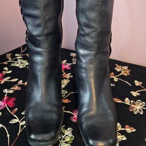St Johns Bay, Size 6, Black Leather Dress Boots